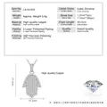 Detaillierte Maße der Hand der Fatima Halskette mit Zirkonia-Besatz und Kupfer. - Hand der Fatima - Einfacher Stil (CA-NC959) / Silber