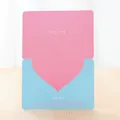 Biglietto di auguri creativo a forma di cuore con citazione romantica e design minimalista rosa-blu - Blu Chiaro