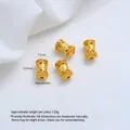 Professionele 24K vergulde holle vatkralen voor handgemaakte DIY-sieradenaccessoires - Opengewerkte Cilindrische Tonkraal (Z584-7) / 1 Stuk