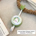 Green and white cartoon rabbit shower head holder with hook and adjustable base - Rabbit / 7*3.5*19.5cm / Green