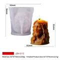 Jesus portrait silicone mold for DIY religious sculpture scented candles decoration - Jesus Sculpture (JZB-0112)