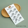 Decorative set of 8 soccer-themed novelty metal paper clips for office and school use. - Set of 8 / Football