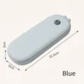 Estuche 3D de pulpo azul minimalista para niños con marcas de dimensiones precisas - 22.5x9x3cm / Azul