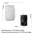 Mystic eye silicone mold for DIY candle making featuring hands holding an eye design - Mystery Eye Guardian (JZB-0158) / JZB-0158