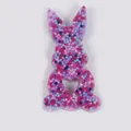 Rabbit-shaped skin picking fidget toy filled with colorful sensory beads - JY-11C (Purple Tone Fill)
