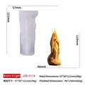 3D Virgin Mary religious figure silicone mold for DIY aromatherapy candle making - Praying Saint (JZB-0114)