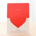 Biglietto d'auguri creativo a forma di cuore con citazione romantica per San Valentino - Bianco