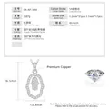 14K vergoldete Hamsa-Hand-Anhänger-Halskette mit funkelnden 5A Zirkonia Steinen - Hand der Fatima - Hohler Stil / Silber