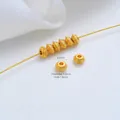 24K vergulde geometrische tussenkraal voor DIY sieraden maken 6mm - Meander Schijfkraal (T415-7) / 1 Stuk (6mm) / Goud