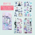 Leuke Japanse anime-meisje washi-stickers voor DIY-journaling en knutseldecoratie - Rijke Dame Stijl (d-44)
