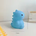 Blaue Dinosaurier Silikon-Nachtlampe für Kinder, 7,5 cm Breite und 8,5 cm Höhe - Blauer Dinosaurier