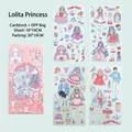 Gedetailleerde weergave van schattige anime-meisjesstickers voor plakboeken en planners. - Lolita Prinses (d-44)