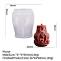 Christmas reindeer wings 3D silicone mold for DIY handmade aromatherapy candle - Reindeer Style (JZB-0122)