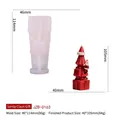 DIY Christmas Santa Claus candle silicone mold with detailed product dimensions and weight - Christmas Tree Style (JZB-0163)