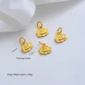 24K επιχρυσωμένο μενταγιόν λωτού για χειροποίητα αξεσουάρ κοσμημάτων DIY - 1 Τεμάχιο (13.5x11x2mm)