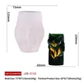Calla lily relief silicone mold for DIY scented candle making with detailed size specifications - Calla Lily Style (JZB-0133)