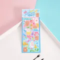Cute cartoon bear and rabbit ribbon stickers for scrapbooking and diary decoration - Gradient Ribbon Rabbit