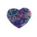 Heart-shaped skin picking fidget toy filled with colorful sensory beads and tubes - Heart Shape Bead Picking Toy (JY-06E) / Pink/Blue Mix