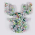 Moose-shaped skin picking fidget toy filled with colorful beads and silicone tubes. - Reindeer Style (JY-35H)