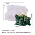 Langlebige 3D Schildkröte Tulpe Silikonform für die DIY-Kerzenherstellung - Schildkröte Tulpe (JZB-0092) / Form 9.2x8.1x5.1cm
