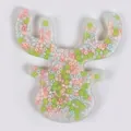 Reindeer shaped silicone skin picking fidget toy with colorful beads for stress relief relief - Reindeer Style (JY-35I)