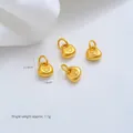 Μίνι επίχρυσο μενταγιόν 24K τυχερή τσάντα με πατούσα για χειροποίητα DIY - 1 Τεμάχιο (11.5x7.8mm)
