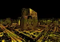 Quadro da grattare vista notturna città con design dorato edificio CCTV di Pechino - Pechino