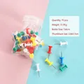 Set of 70 macaron colorful push pins in a star-shaped plastic storage bottle for office - Thumbtack / 70 Pieces/Pack / Colorful