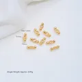 Επιχρυσωμένες χάντρες διαχωρισμού 14K για χειροποίητα DIY αξεσουάρ κοσμημάτων - Στρογγυλή Χάντρα Διαχωριστικό (Z585-1) / 1 Τεμάχιο (6.4x2.8mm) / Χρυσός 14K