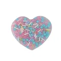 Heart-shaped skin picking fidget toy with colorful pastel sensory beads for stress relief - Heart Shape Bead Picking Toy (JY-06D) / Pink Yellow Blue Mix