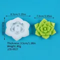 Moule en silicone succulente pour bougies et travaux manuels avec dimensions détaillées - Style Succulente à Couches (JZB-0027)