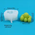 Moule en silicone pour bougies cactus DIY avec dimensions et informations sur le poids - Style Forme de Cactus (JZB-0028)