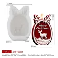 Moule en silicone élan de Noël pour bougies parfumées DIY et décorations artisanales - Relief Élan Joyeux Noël(JZB-0081)