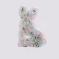 Bunny-shaped silicone skin picking fidget toy with colorful beads for sensory relief - JY-12H (Colorful Bead Gold Rod Fill)