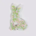 Bunny-shaped skin picking fidget toy filled with colorful beads for sensory relief - JY-12I (Soft Tone Bead Fill)