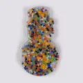 Snowman shaped silicone skin picking fidget toy with colorful beads for stress relief - Transparent Snowman Style (JY-36G)