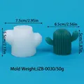 Moule en silicone cactus 3D pour la fabrication de bougies et décor de succulentes - Style Cactus à Double Branche (JZB-0030)