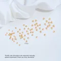 2.5mm 14K gold plated triangular spacer beads for professional handmade DIY jewelry crafting - 14K Small Gold (Z576-2) / 50 Pieces/Pack (2.5mm) / Gold