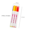 Set of 6 vibrant colorful acrylic paint markers for kids DIY crafts and creative drawing - Paint Marker / Set of 6 (14.5x4.3cm)