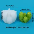Moule en silicone en forme de cactus pour la fabrication de bougies succulentes DIY - Cactus Simulation 3D (JZB-0031)