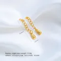 24K vergoldete Verlängerungskette mit Glücksanhänger, 22,8 mm Länge für DIY-Schmuck - Glückliche Verlängerungskette (L256-14) / 1 Stück