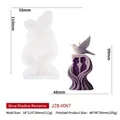 Handmade peace dove silicone mold for DIY scented candles and aromatherapy decor - Dove Silhouette Couple Style (JZB-0067) / Mold 58x110x28mm
