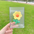 Schattige transparante acrylpennenhouder met gele bloem voor opbergruimte op het bureau - Gele Bloem Stijl