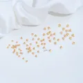 14K gold-plated triangle spacer beads for DIY jewelry making and crystal necklaces - 14K Small Gold (Z576-3) / 50 Pieces/Pack (3mm) / Gold