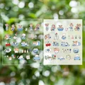 Adorable Japanese style cartoon pet stickers for DIY scrapbooking and creative journals - Cute Pets At Home (d-44)
