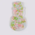 Christmas snowman skin picking fidget toy with colorful beads for sensory stress relief - High Transparency Snowman Style (JY-36I)