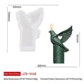 Peace dove bird shaped silicone mold for DIY handmade aromatherapy candle making - Peace Heart Dove Hollow Style (JZB-0068) / Mold 69x30x104mm