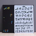 Hollow-out alphabet and number stencil tool for DIY scratch art and drawing - Style 2-Alphabet Numbers (2)