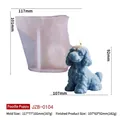 Detailed silicone mold for DIY poodle shaped aromatherapy candles and plaster crafts - Poodle Shape (JZB-0104) / Extra Large