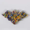 Bat-shaped skin picking fidget toy filled with colorful sensory beads in clear silicone - Bat Style (JY-16G)